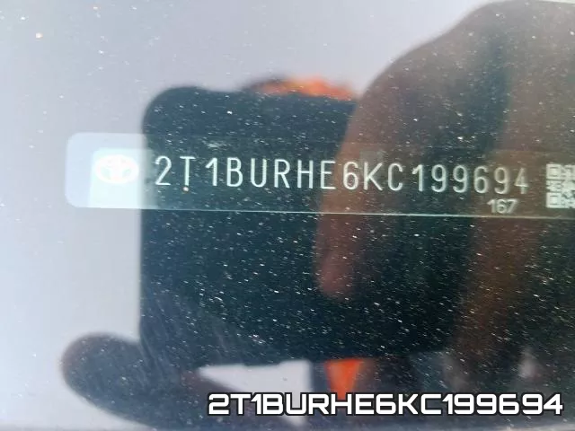 2T1BURHE6KC199694 фото 2