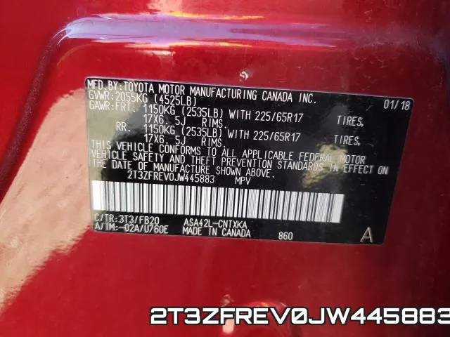 2T3ZFREV0JW445883 фото 2