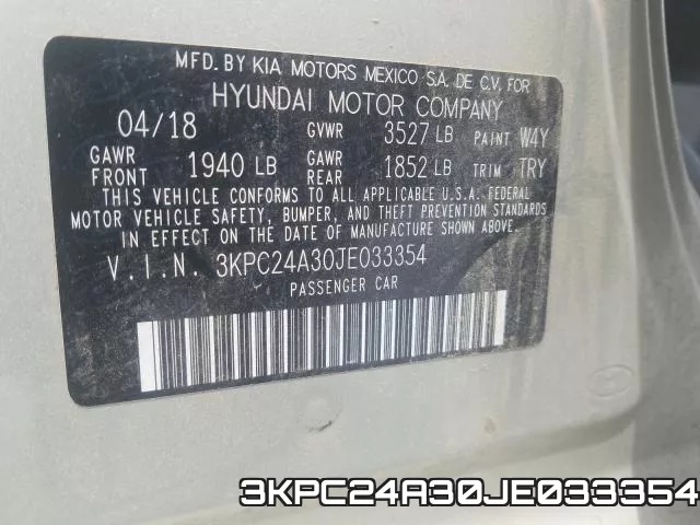 3KPC24A30JE033354 фото 2