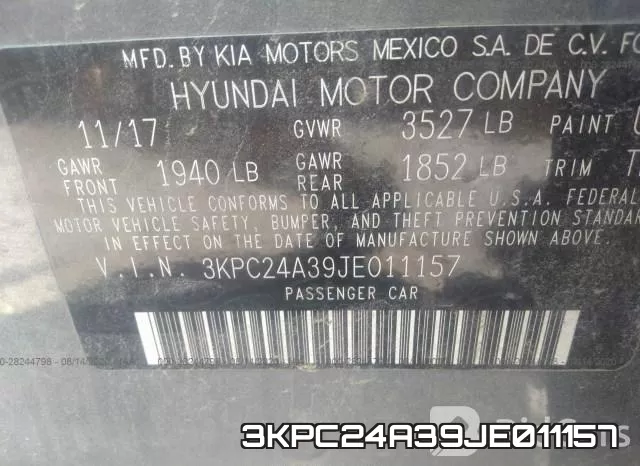 3KPC24A39JE011157 фото 10