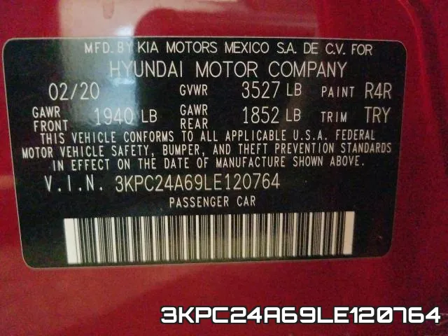 3KPC24A69LE120764 фото 2