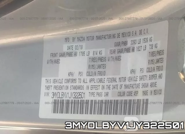 3MYDLBYV1JY322501 фото 10
