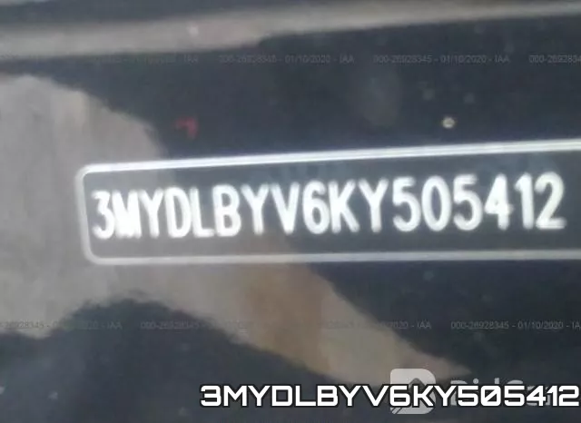 3MYDLBYV6KY505412 фото 10