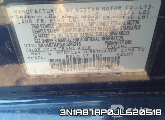 3N1AB7AP0JL620518 фото 10