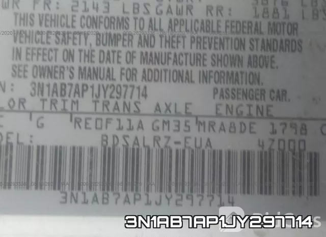 3N1AB7AP1JY297714 фото 10