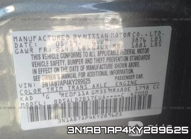 3N1AB7AP4KY289625 фото 10