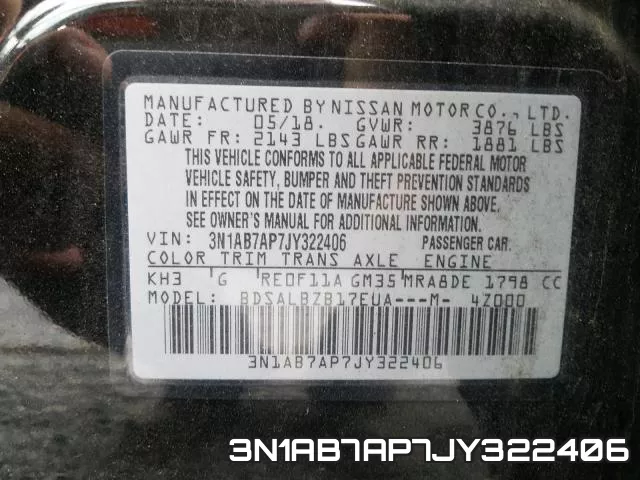 3N1AB7AP7JY322406 фото 2