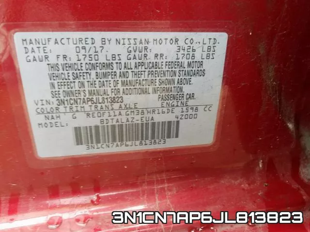 3N1CN7AP6JL813823 фото 2