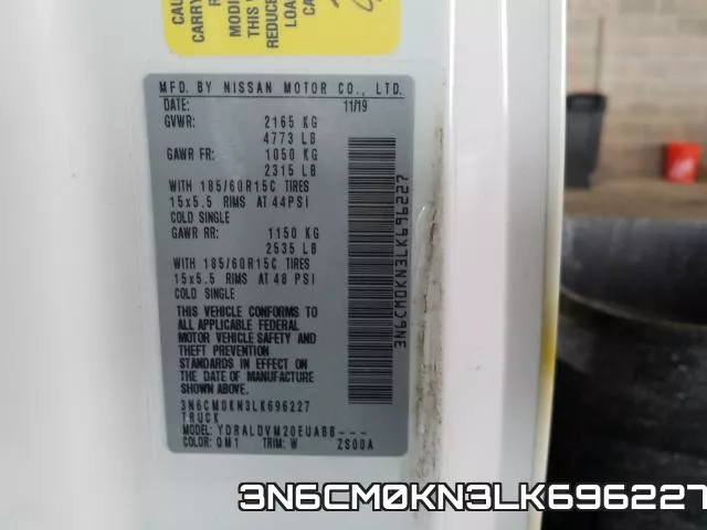 3N6CM0KN3LK696227 фото 2