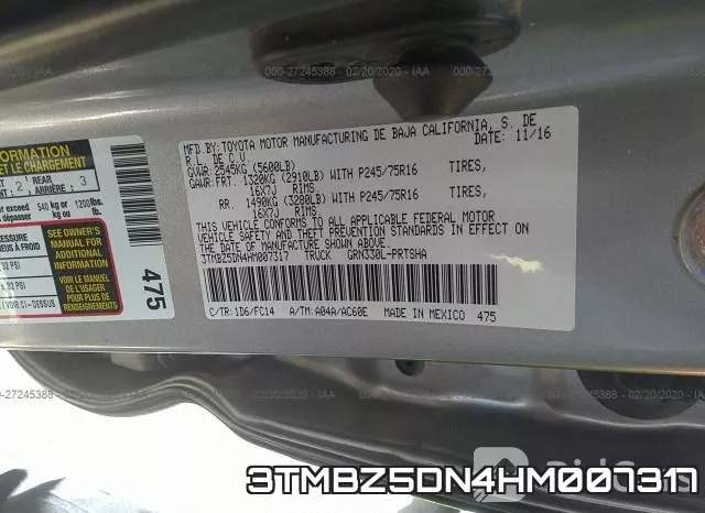 3TMBZ5DN4HM007317 фото 10
