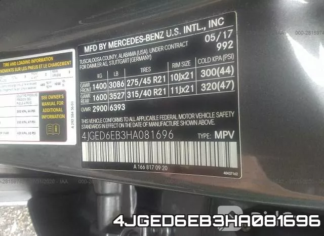 4JGED6EB3HA081696 фото 10