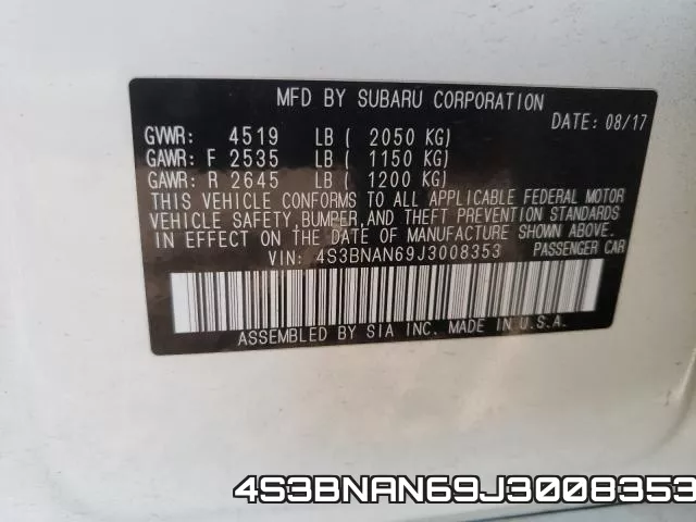 4S3BNAN69J3008353 фото 2
