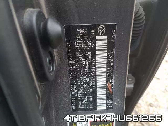 4T1BF1FK7HU661255 фото 2