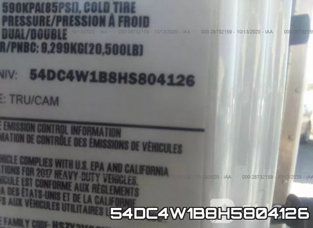 54DC4W1B8H5804126 фото 10