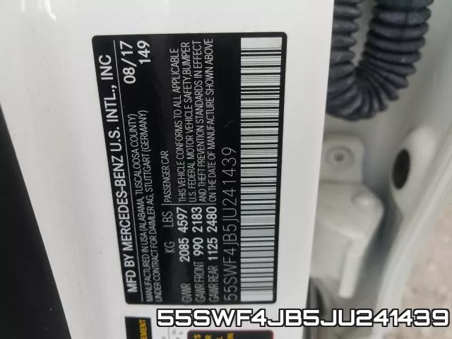 55SWF4JB5JU241439 фото 2