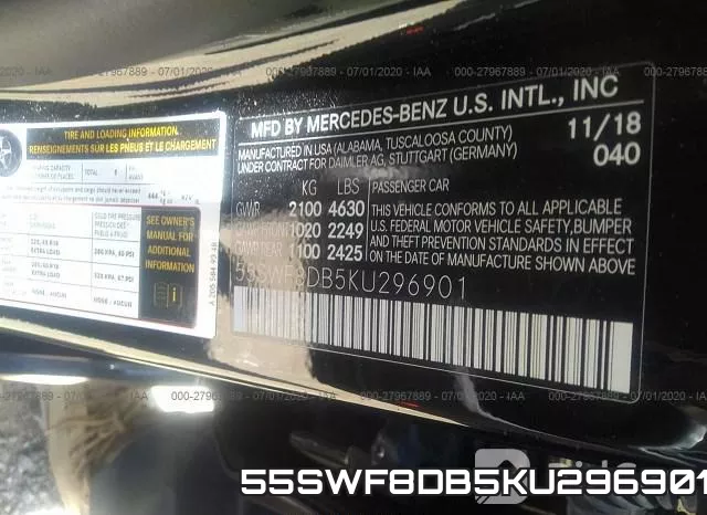 55SWF8DB5KU296901 фото 10