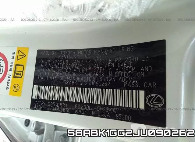 58ABK1GG2JU090262 фото 9
