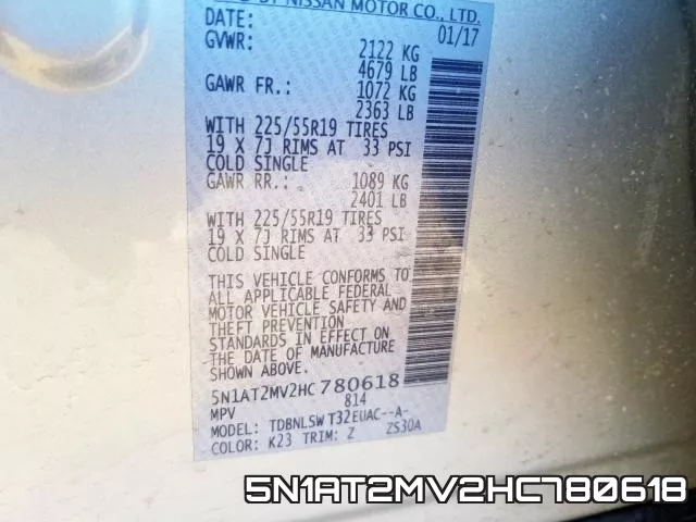 5N1AT2MV2HC780618 фото 2