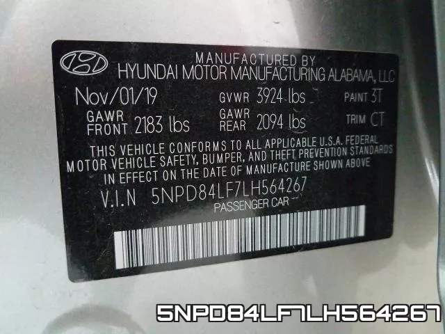 5NPD84LF7LH564267 фото 2