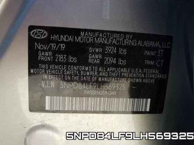 5NPD84LF9LH569325 фото 2
