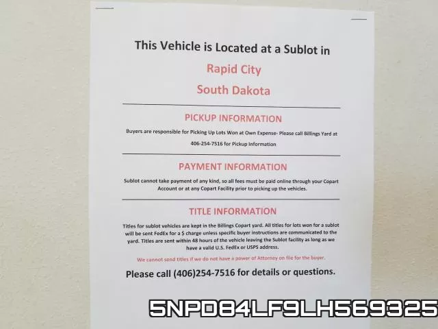 5NPD84LF9LH569325 фото 10