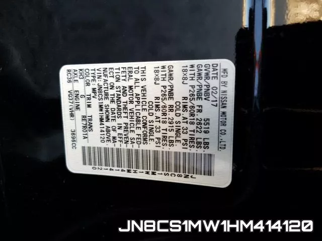 JN8CS1MW1HM414120 фото 2