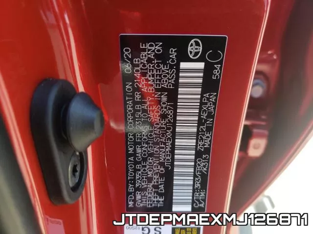 JTDEPMAEXMJ126871 фото 2