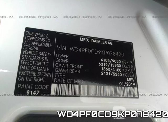 WD4PF0CD9KP078420 фото 10