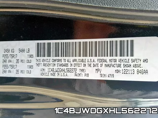 1C4BJWDGXHL562272 фото 2
