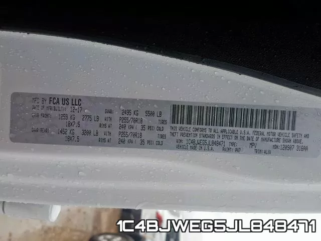 1C4BJWEG5JL848471 фото 2