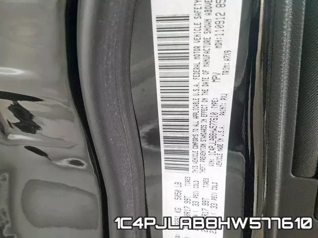 1C4PJLAB8HW577610 фото 2