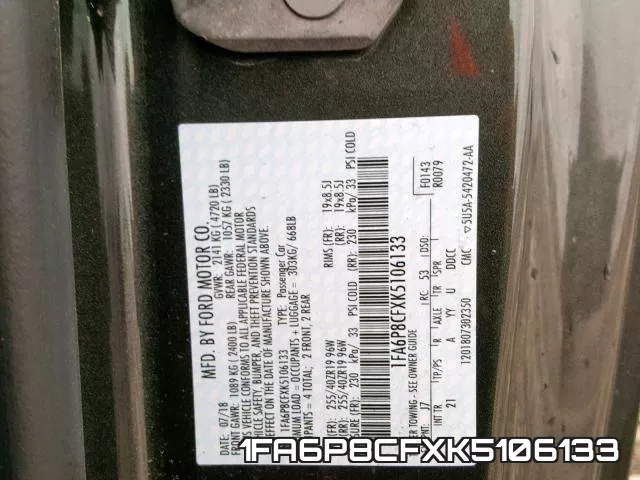 1FA6P8CFXK5106133 фото 2