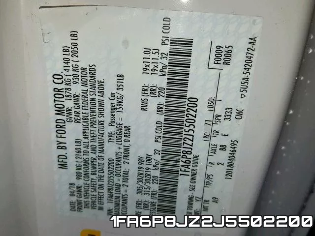 1FA6P8JZ2J5502200 фото 2