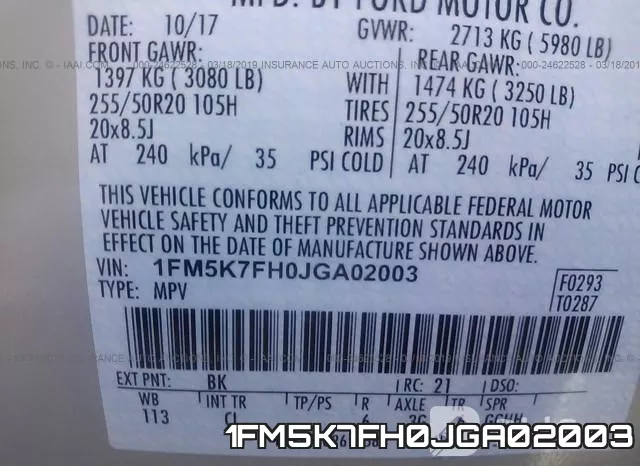 1FM5K7FH0JGA02003 фото 10