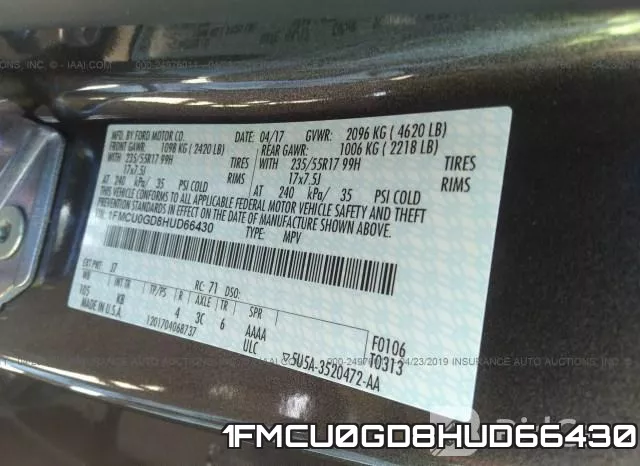 1FMCU0GD8HUD66430 фото 10