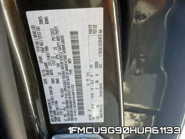 1FMCU9G90HUA61133 фото 2