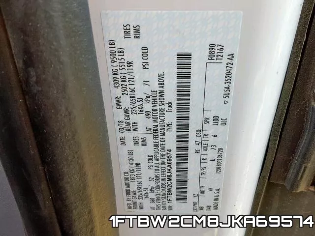 1FTBW2CM8JKA69574 фото 2