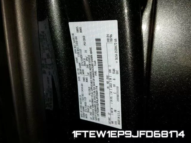 1FTEW1EP9JFD68174 фото 2
