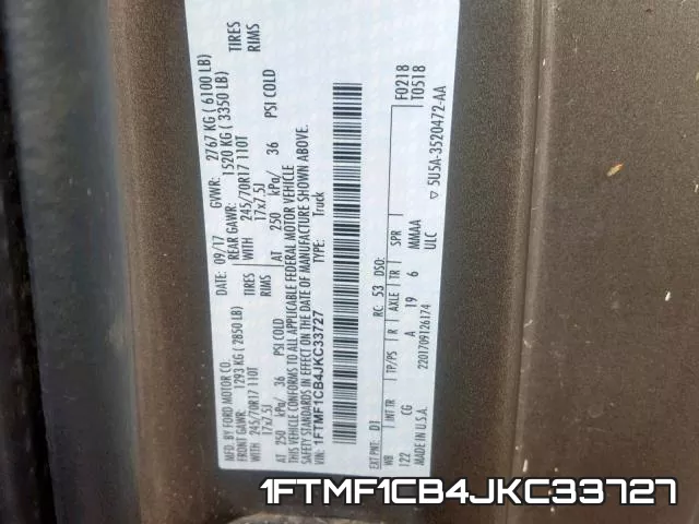 1FTMF1CB4JKC33727 фото 2