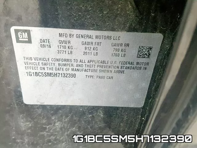 1G1BC5SM5H7132390 фото 2