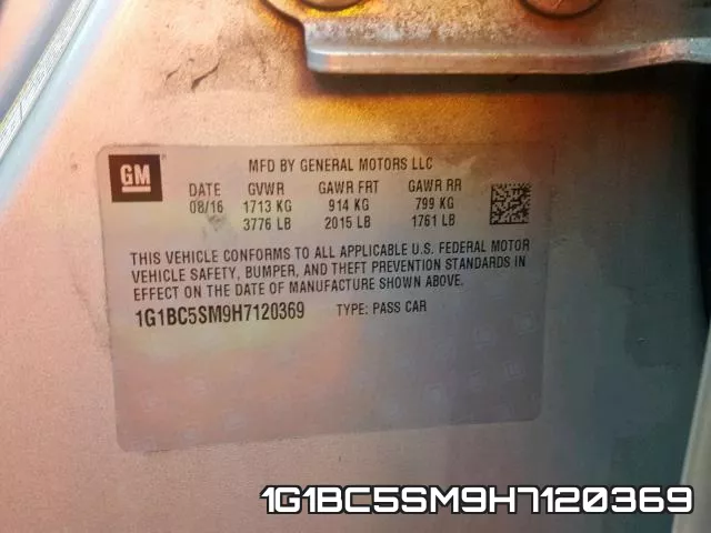 1G1BC5SM9H7120369 фото 2
