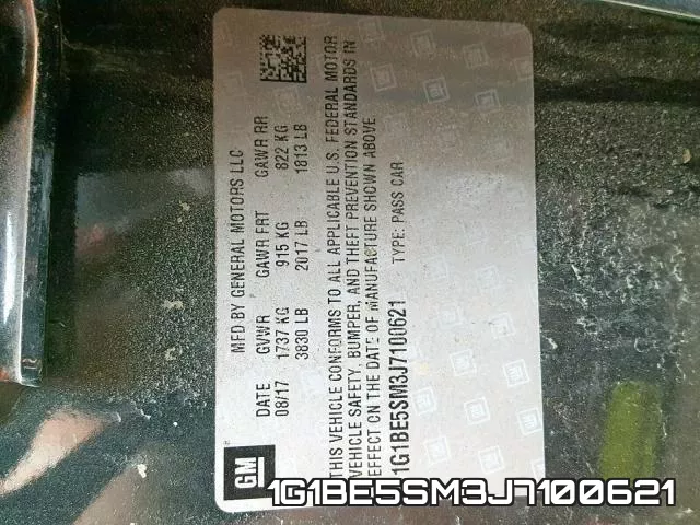 1G1BE5SM3J7100621 фото 2
