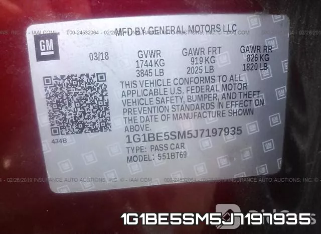 1G1BE5SM5J7197935 фото 10