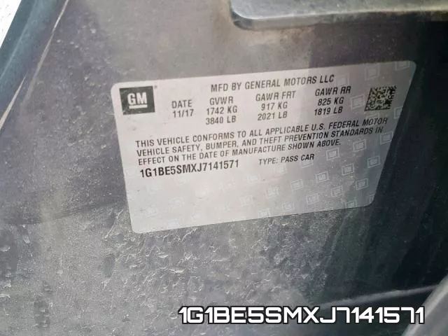 1G1BE5SMXJ7141571 фото 2