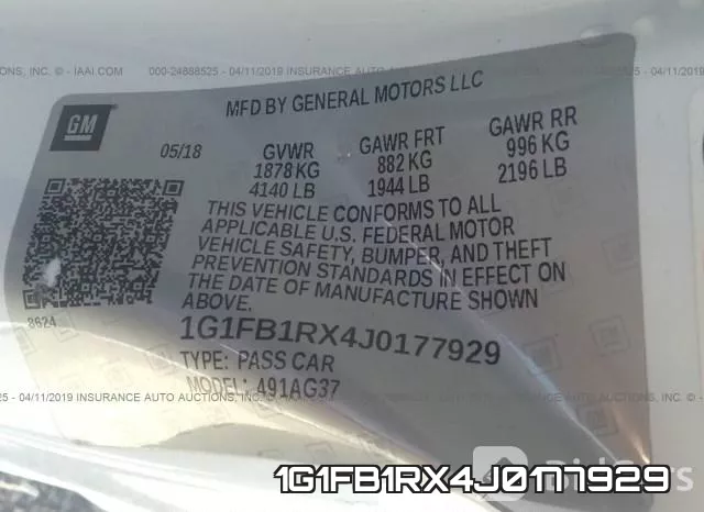 1G1FB1RX4J0177929 фото 10