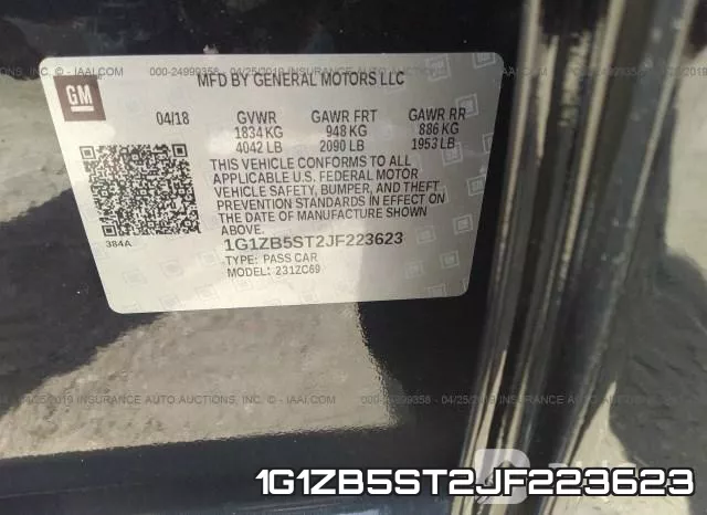 1G1ZB5ST2JF223623 фото 10