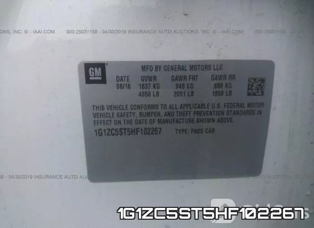 1G1ZC5ST5HF102267 фото 10