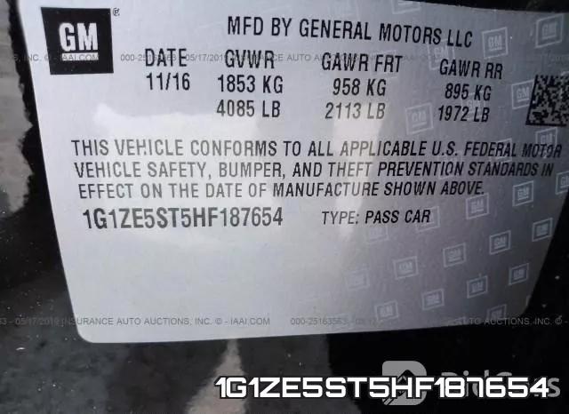 1G1ZE5ST5HF187654 фото 9