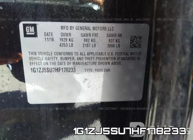 1G1ZJ5SU7HF178233 фото 10
