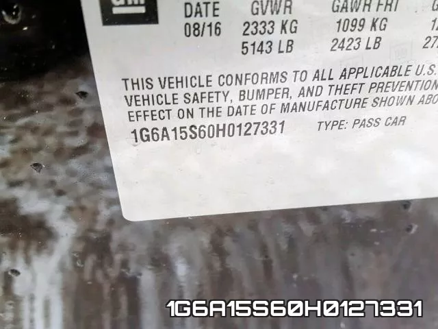1G6A15S60H0127331 фото 2